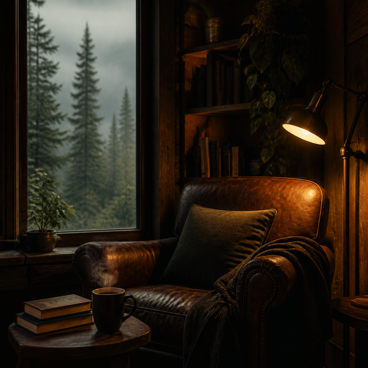Cosy reading corner